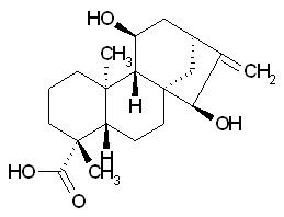 11,15-Dihydroxy-16-kauren-19-oic acid