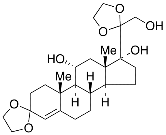 11α,17α,21-Trihydroxy-pregn-5-ene-3,20-dione 3,20-Diethylene Ketal