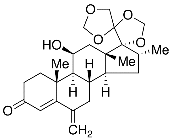 11β-Hydroxy-16α-methyl-6-methylene-17,20:20,21-bis(methylenedioxy)-pregn-4-en-3-one