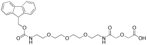 17-(Fmoc-amino)-5-oxo-6-aza-3,9,12,15-tetraoxaheptadecanoic Acid