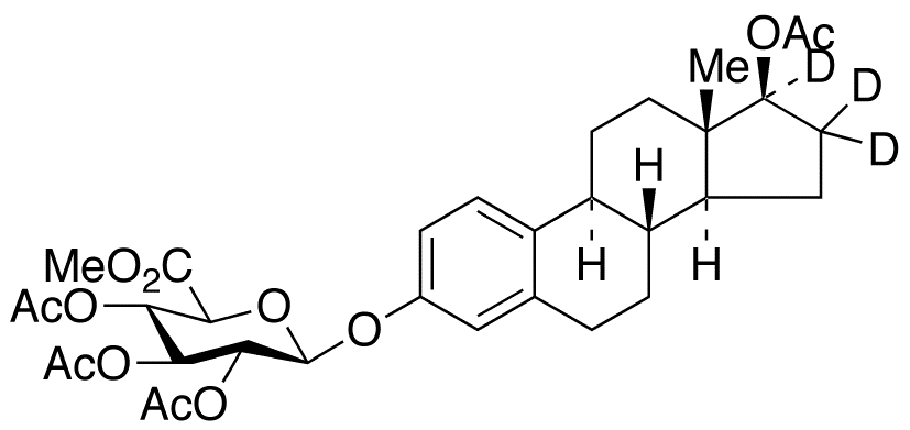 17β-Acetyl-estradiol-d3 3-(Tri-O-acetyl-β-D-glucuronic Acid Methyl Ester)