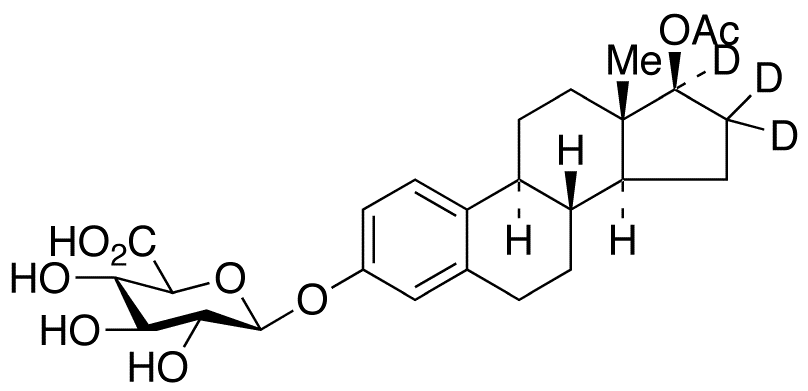 17β-Estradiol-d3 17-Acetate 3-β-D-Glucuronide