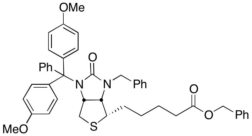 1’N-(4,4’-Dimethoxytrityl)-2’N-Benzyl Biotin Benzyl Ester