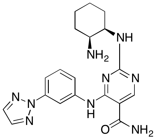 2-[[(1R,2S)-2-Aminocyclohexyl]amino]-4-[[3-(2H-1,2,3-triazol-2-yl)phenyl]amino]-5-pyrimidinecarboxamide Hydrochloride