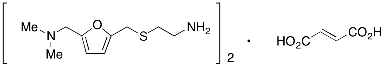 2-(((5-((Dimethylamino)methyl)furan-2-yl)methyl)thio)ethanamine Fumarate (2:1)