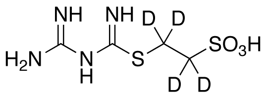 2-[[(Guanidino)(imino)methyl]sulfanyl]ethanesulfonic Acid-d4