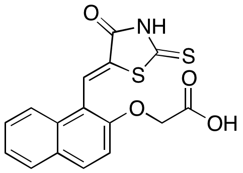 2-[[1-[(Z)-(4-Oxo-2-thioxo-5-thiazolidinylidene)methyl]-2-naphthalenyl]oxy]-acetic Acid