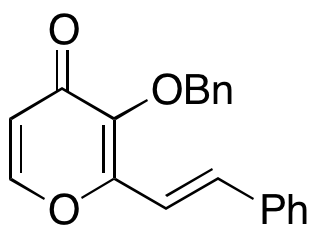 2-[(1E)-2-Phenylethenyl]-3-(phenylmethoxy)-4H-pyran-4-one