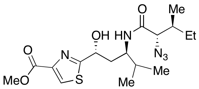 2-[(1R,3R)-3-[[(2S,3S)-2-Azido-3-methyl-1-oxopentyl]amino]-1-hydroxy-4-methylpentyl]-4-thiazolecarboxylic Acid Methyl Ester