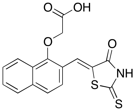 2-[[2-[(Z)-(4-Oxo-2-thioxo-5-thiazolidinylidene)methyl]-1-naphthalenyl]oxy]-acetic Acid