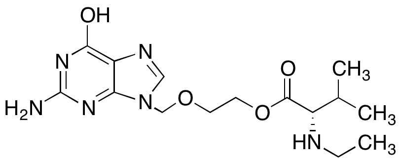 2-[(2-Amino-6-oxo-1,6-dihydro-9H-purin-9-yl)methoxy]ethyl N-Ethyl-L-valinate