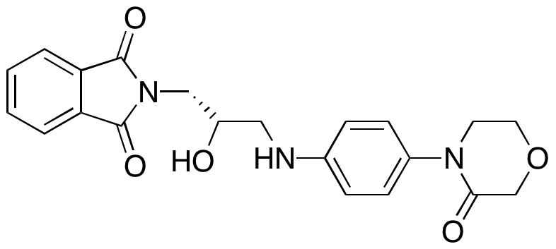 2-[(2S)-2-Hydroxy-3-[[4-(3-oxo-4-morpholinyl)phenyl]amino]propyl]-1H-isoindole-1,3(2H)-dione