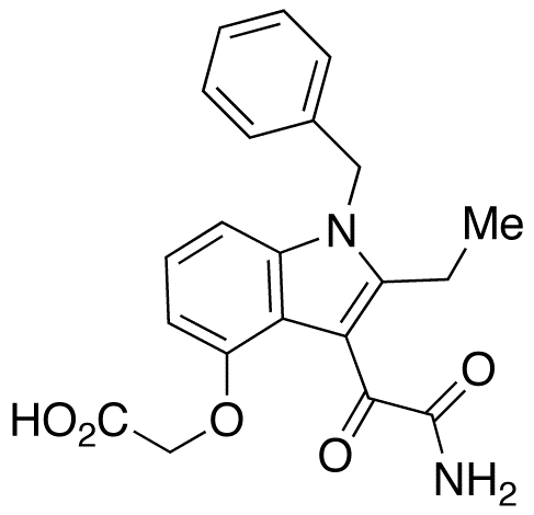 2-[[3-(2-Amino-2-oxoacetyl)-2-ethyl-1-(phenylmethyl)-1H-indol-4-yl]oxy]Acetic Acid