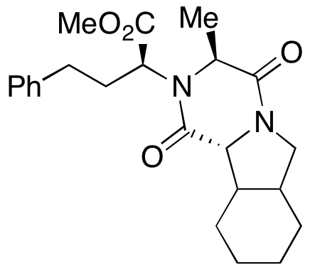 2-((3S,10bR)-3-Methyl-1,4-dioxodecahydropyrazino[2,1-a]isoindol-2(6H)-yl)-4-phenylbutanoic Acid (2S)-Methyl Ester