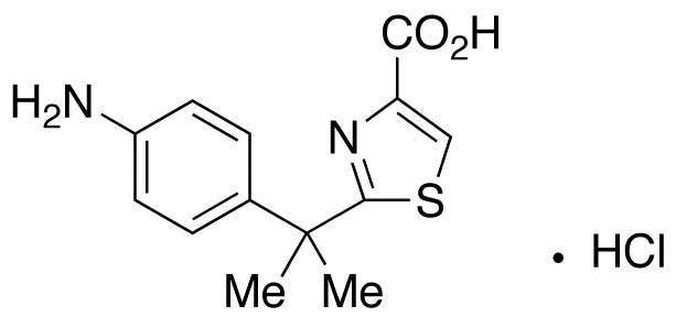 2-[(4-Aminophenyl)propan-2-yl]-4-thiazolecarboxylic Acid Hydrochloride