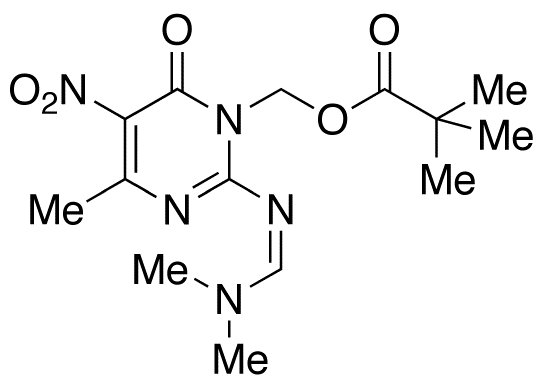 2-[(Dimethylamino)methylene]amino-3N-(pivaloyloxy)methyl-6-methyl-5-nitro-4-pyrimidinol