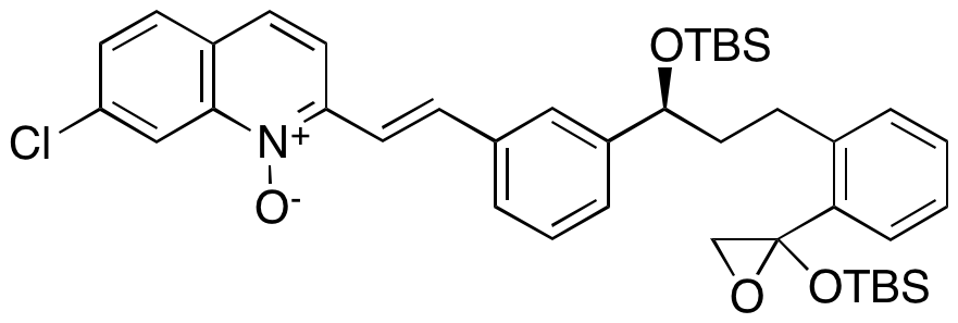 2-((E)-3-((1S)-1-((tert-Butyldimethylsilyl)oxy)-3-(2-(2-((tert-butyldimethylsilyl)oxy)oxiran-2-yl)phenyl)propyl)styryl)-7-chloroquinoline 1-Oxide