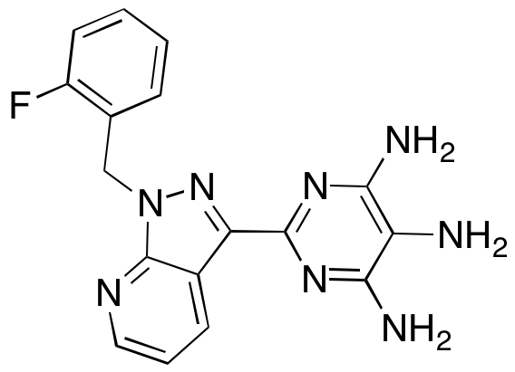 2-[1-(2-Fluorobenzyl)-1H-pyrazolo[3,4-b]pyridin-3-yl]pyrimidine-4,5,6-triamine