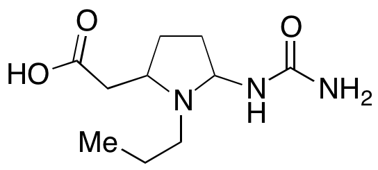 2-(1-Propyl-5-ureidopyrrolidin-2-yl)acetic Acid