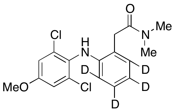 2-(2-((2,6-Dichloro-4-methoxyphenyl)amino)phenyl-d4)-N,N-dimethylacetamide