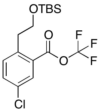 2-(2-((tert-Butyldimethylsilyl)oxy)ethyl)-5-chlorobenzoic Acid Trifluoromethyl Ester