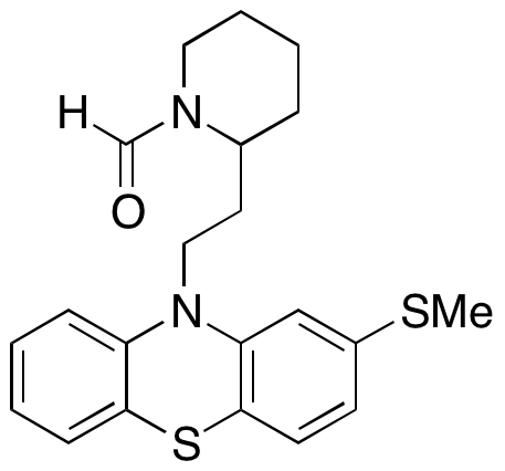 2-(2-(2-(Methylthio)-10H-phenothiazin-10-yl)ethyl)piperidine-1-carbaldehyde