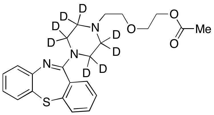 2-(2-(4-(Dibenzo[b,f][1,4]thiazepin-11-yl)piperazin-1-yl-d8)ethoxy)ethyl Acetate