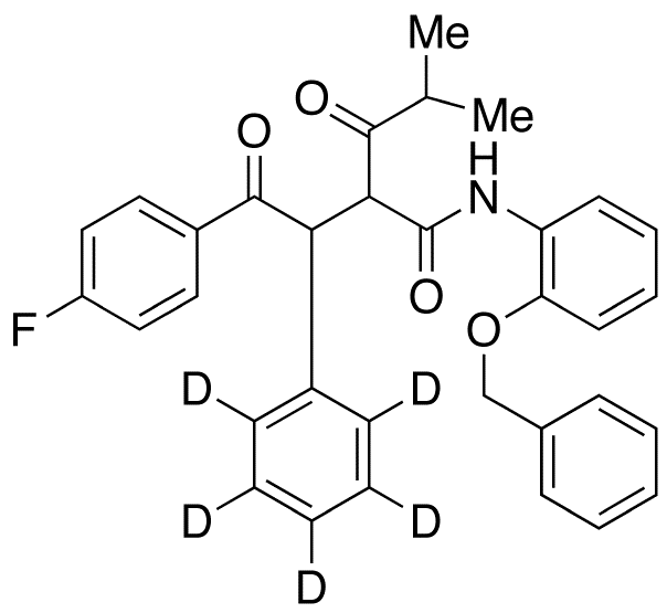 2-[2-(4-Fluorophenyl)-2-oxo-1-phenyl-d5-ethyl]-4-methyl-3-oxo-pentanoic Acid, (2-Benzyloxy-phenyl)-amide