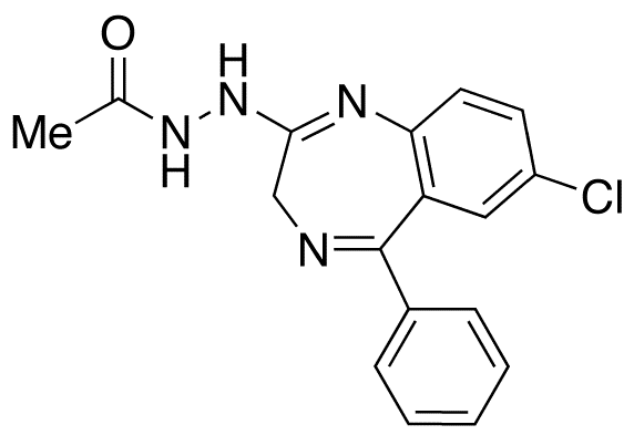 2-(2-Acetylhydrazino)-7-chloro-5-phenyl-3H-1,4-benzodiazepine