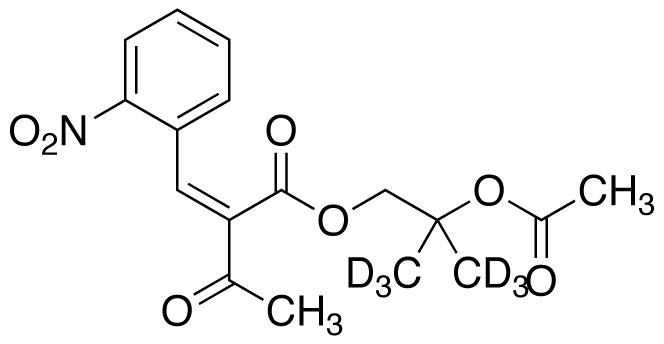 2-(2-Nitrobenzylidene)-3-oxobutanoic Acid, 2-Acetoxy-2-methylpropyl Ester-d6