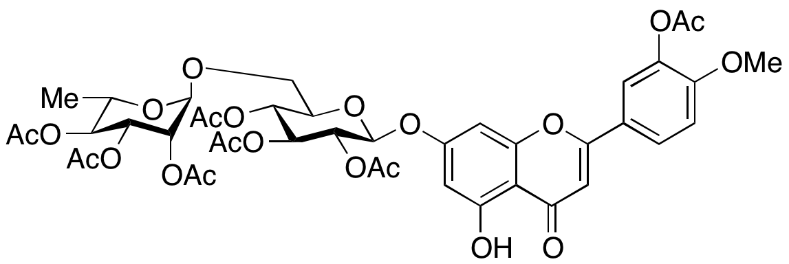 2-[3-(Acetyloxy)-4-methoxyphenyl]-5-hydroxy-7-[[2,3,4-tri-O-acetyl-6-O-(2,3,4-tri-O-acetyl-6-deoxy-α-L-mannopyranosyl)-β-D-glucopyranosyl]oxy]-4H-1-benzopyran-4-one