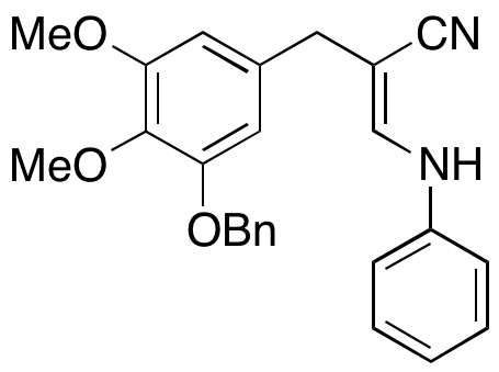 2-(3-(Benzyloxy)-4,5-dimethoxybenzyl)-3-(phenylamino)acrylonitrile