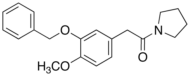 2-[3-(Benzyloxy)phenyl-4-methoxy-]-1-(1-pyrrolidinyl)ethanone