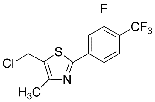 2-[3-Fluoro-4-(trifluoromethyl)phenyl]-4-methyl-5-chloromethyl Thiazole