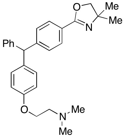 2-(4-((4-(4,4-Dimethyl-4,5-dihydrooxazol-2-yl)phenyl)(phenyl)methyl)phenoxy)-N,N-dimethylethanamine