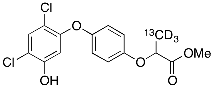 2-[4-(2,4-Dichloro-5-hydroxyphenoxy)phenoxy]propanoic Acid Methyl Ester-13C, d3