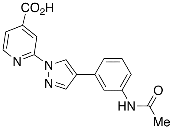 2-(4-(3-Acetamidophenyl)-1H-pyrazol-1-yl)isonicotinic Acid