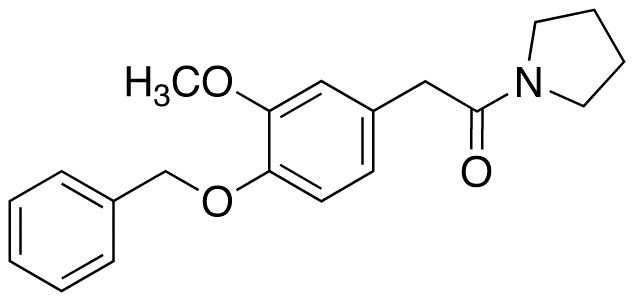 2-[4-(Benzyloxy)phenyl-3-methoxy-]-1-(1-pyrrolidinyl)-ethanone