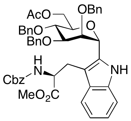 2-[6-O-Acetyl-2,3,4-tris-O-(phenylmethyl)-α-D-mannopyranosyl]-N-carbobenzoxy-L-tryptophan Methyl Ester