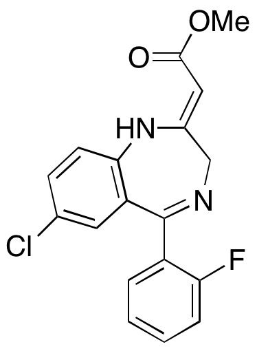 2-[7-Chloro-5-(2-fluorophenyl)-1,3-dihydro-2H-1,4-benzodiazepin-2-ylidene]acetic Acid Methyl Ester