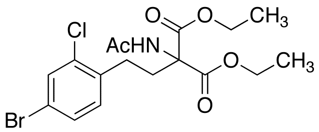 2-(Acetylamino)-2-[2-(4-bromo-2-chlorophenyl)ethyl]propanedioic Acid 1,3-Diethyl Ester