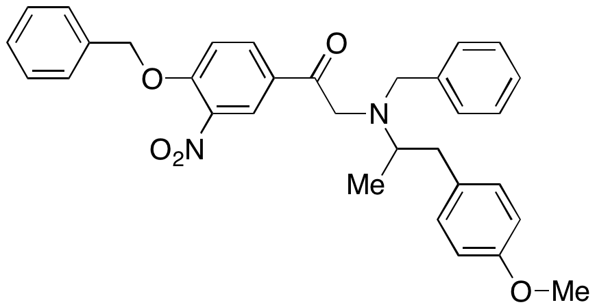 2-(Benzyl(1-(4-methoxyphenyl)propan-2-yl)amino)-1-(4-(benzyloxy)-3-nitrophenyl)ethanone