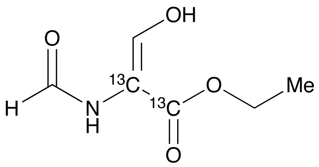 2-(Formylamino)-3-hydroxy-2-propenoic-13C2 Acid Ethyl Ester