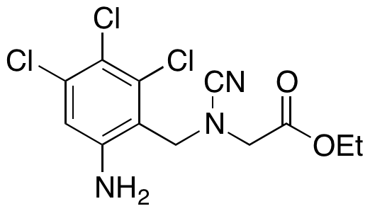 2-(N-(6-Amino-2,3,4-trichlorobenzyl)cyanamido)acetic Acid Ethyl Ester