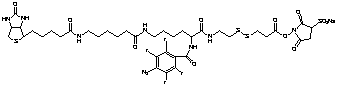 2-[N2-(4-Azido-2,3,5,6-tetrafluorobenzoyl)-N6-(6 -biotinamidocaproyl)-L-lysinyl]ethyl 2’- (N-sulfosuccinimidylcarboxy)ethyl Disulfide, Sodium Salt