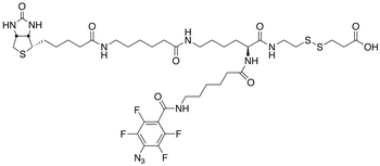 2-{N2-[N6-(4-Azido-2,3,5,6-tetrafluorobenzoyl)-6 -aminocaproyl]-N6-(6-biotinamidocaproyl)-L -lysinylamido}] Ethyl 2-Carboxyethyl Disulfide