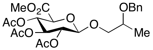 2-(Phenylmethoxy)-1-propanol β-D-Glucopyranosiduronic Acid Methyl Ester 2,3,4-Triacetate