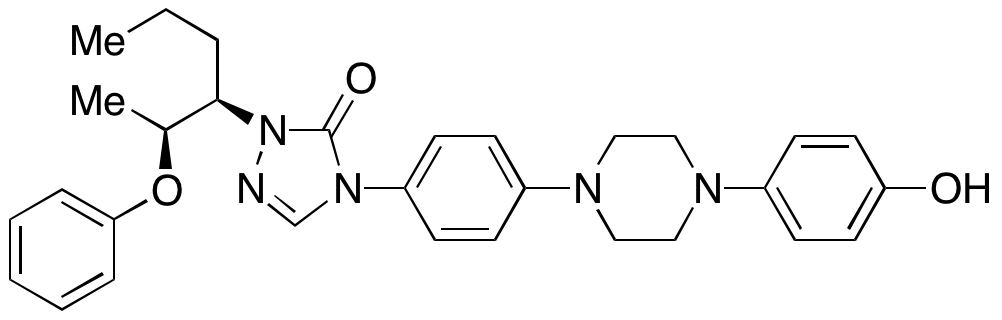 2-[syn-2-Phenoxy-hex-3-yl]-2,4-dihydro-4-[4-[4-(4-hydroxyphenyl)-1-piperazinyl]phenyl]-3H-1,2,4-triazol-3-one