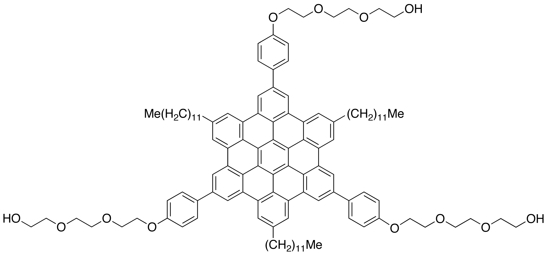 2,2’,2’’-[(5,11,17-Tridodecylhexabenzo[bc,ef,hi,kl,no,qr]coronene-2,8,14-triyl)tris(4,1-phenyleneoxy-2,1-ethanediyloxy-2,1-ethanediyloxy)]tris-ethanol