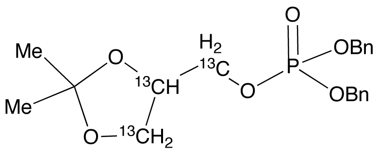 2,2-Dimethyl-1,3-dioxolane-13C3-4-methanol Dibenzyl Phosphate